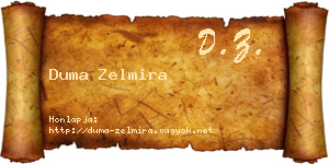 Duma Zelmira névjegykártya